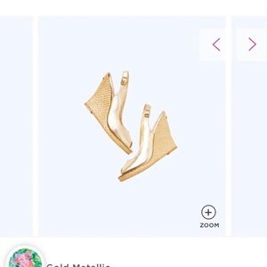 Lilly Pulitzer Metallic Wedges